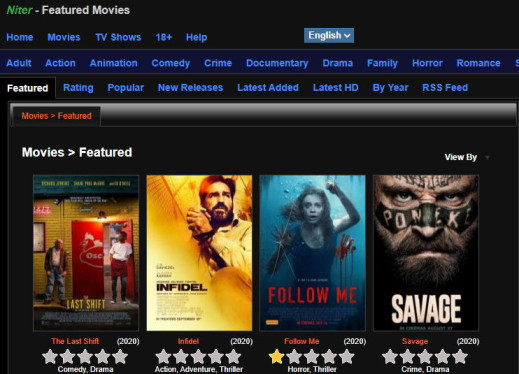 Best Sites Like Niter to Watch Movies and TV Shows Online