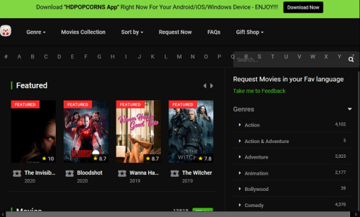 Best Sites Like HDPopcorns to Watch HD Movies and TV Shows